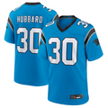 Punc C.Panthers #30 Chuba Hubbard Player Blue Game Stitched Jerseys