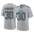 Punc C.Panthers #30 Chuba Hubbard Player Gray Atmosphere Fashion Game Stitched Jerseys