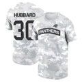 Punc C.Panthers #30 Chuba Hubbard Player Salute to Service Hoodies & T-Shirts Stitched Jerseys