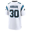 Punc C.Panthers #30 Chuba Hubbard Player White Home Game Stitched Jerseys