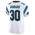Punc C.Panthers #30 Chuba Hubbard Player White Vapor F.U.S.E. Limited Stitched Jerseys