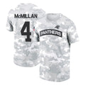 Punc C.Panthers #4 Tetairoa McMillan Player Arctic Camo Salute to Service T-Shirt Hoodies Stitched Jerseys