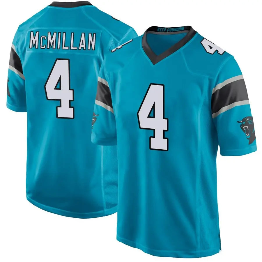 Punc C.Panthers #4 Tetairoa McMillan Player Blue Game Stitched Jerseys