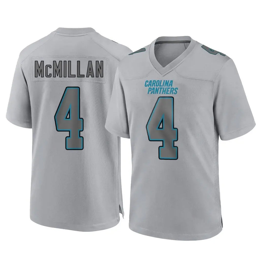 Punc C.Panthers #4 Tetairoa McMillan Player Gray Atmosphere Fashion Game Stitched Jerseys
