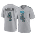 Punc C.Panthers #4 Tetairoa McMillan Player Gray Atmosphere Fashion Game Stitched Jerseys