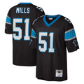 Punc C.Panthers #51 Sam Mills Player Black Mitchell & Ness Legacy Replica Stitched Jerseys