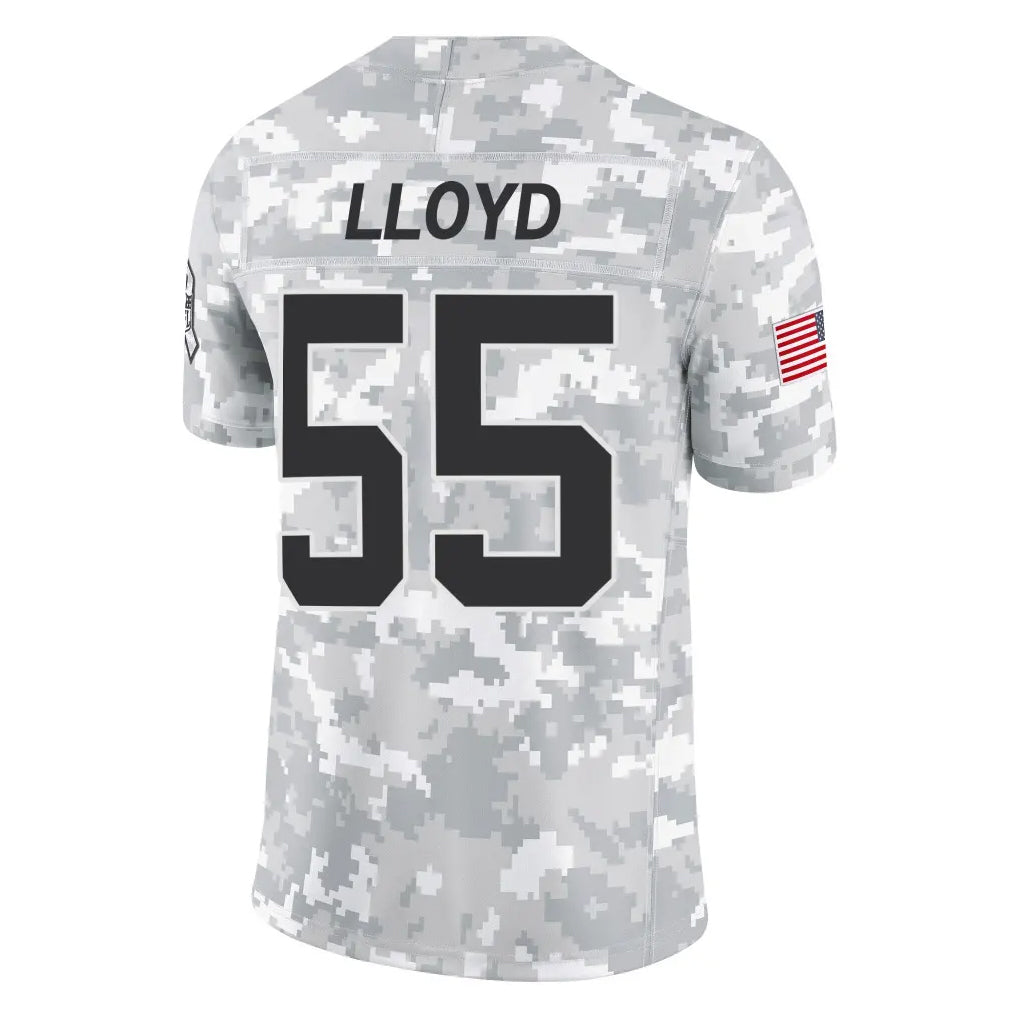 Punc C.Panthers #55 Devin Lloyd Player Arctic Camo Salute to Service Limited Game Stitched Jerseys