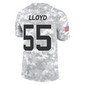 Punc C.Panthers #55 Devin Lloyd Player Arctic Camo Salute to Service Limited Game Stitched Jerseys