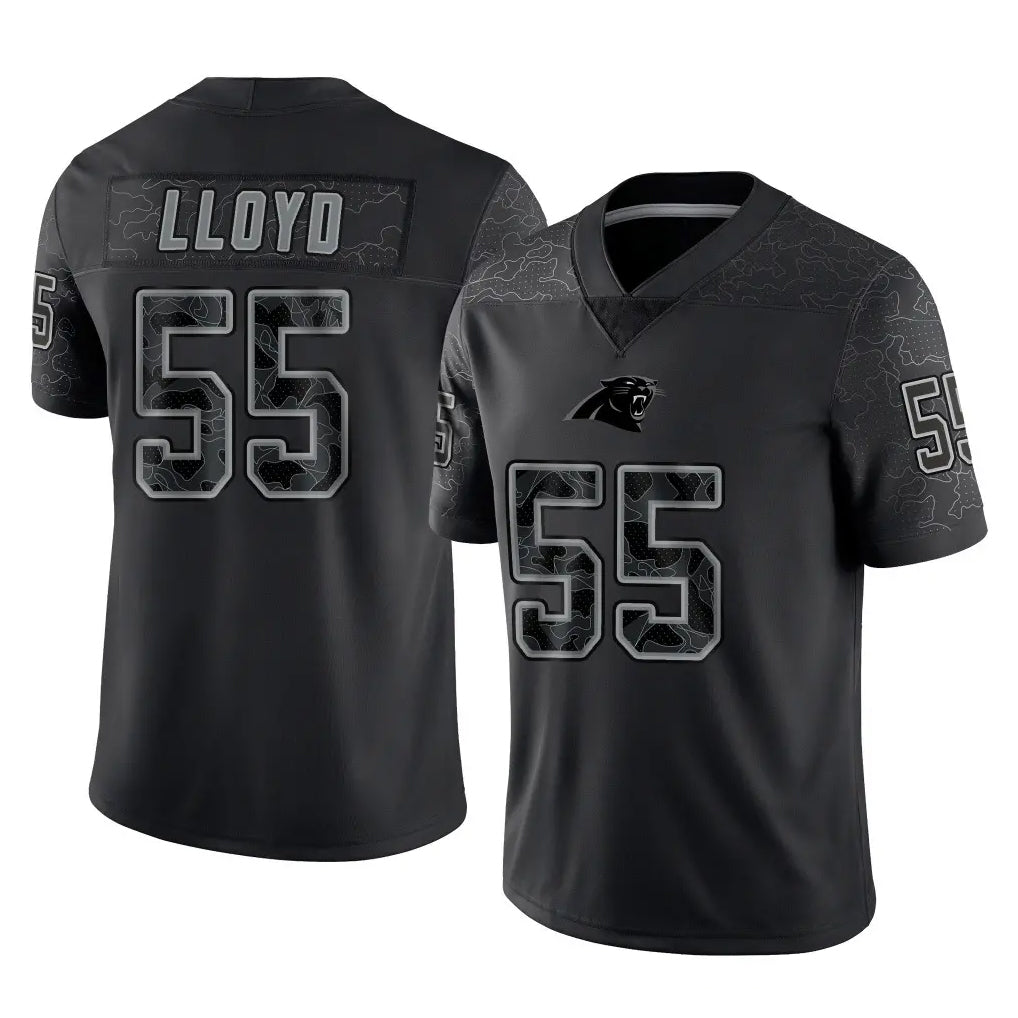 Punc C.Panthers #55 Devin Lloyd Player Black Limited Reflective Game Stitched Jerseys