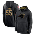 Punc C.Panthers #55 Devin Lloyd Player Black Salute to Service Pullover Hoodies Limited Game Stitched Jerseys