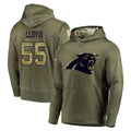 Punc C.Panthers #55 Devin Lloyd Player Olive Salute to Service Hoodies Stitched Jerseys