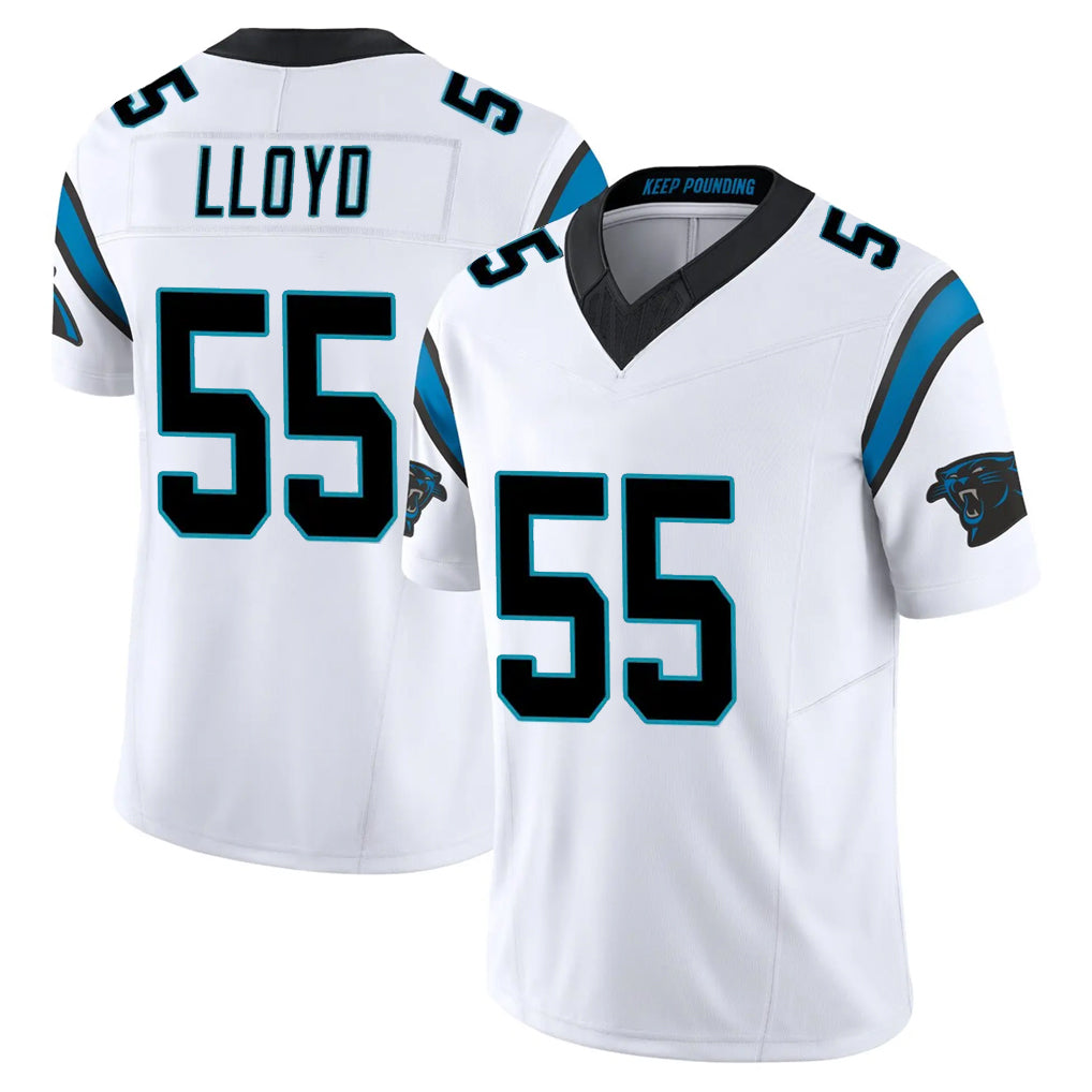 Punc C.Panthers #55 Devin Lloyd Player White Vapor F.U.S.E. Limited Home Game Stitched Jerseys