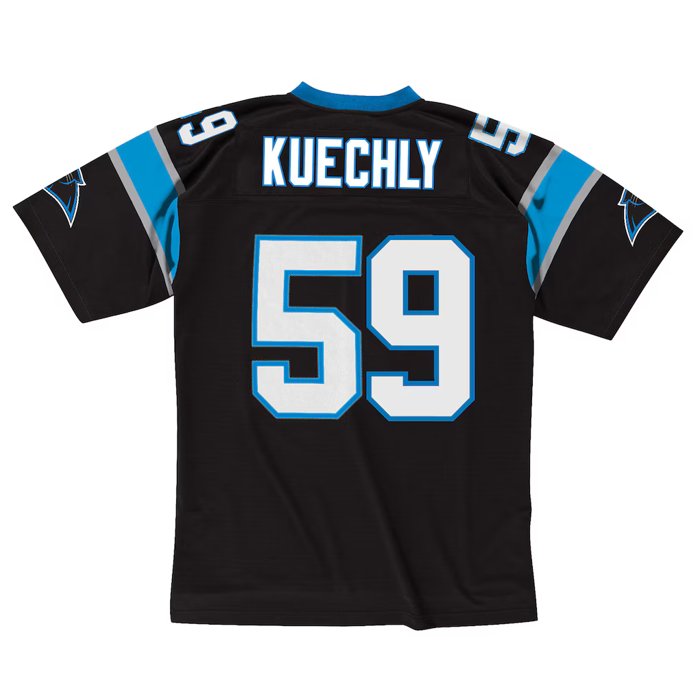 Punc C.Panthers #59 Luke Kuechly Mitchell & Ness Black 2013 Legacy Throwback Replica Jersey