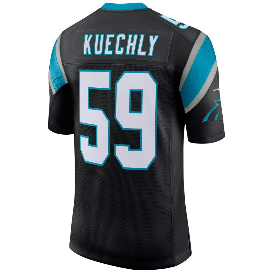 Punc C.Panthers #59 Luke Kuechly Player Black Classic Limited Stitched Jerseys