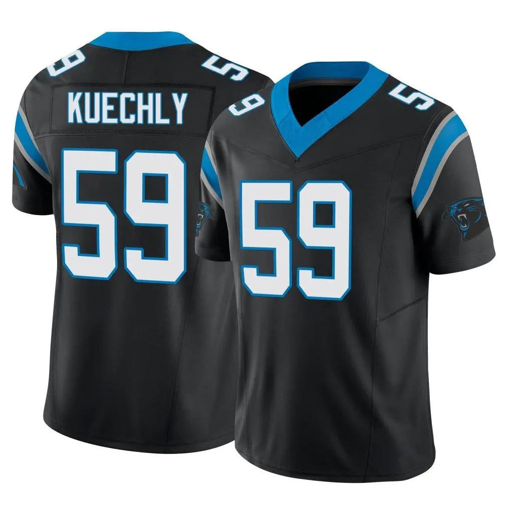 Punc C.Panthers #59 Luke Kuechly Player Black Vapor F.U.S.E. Limited Home Game Stitched Jerseys