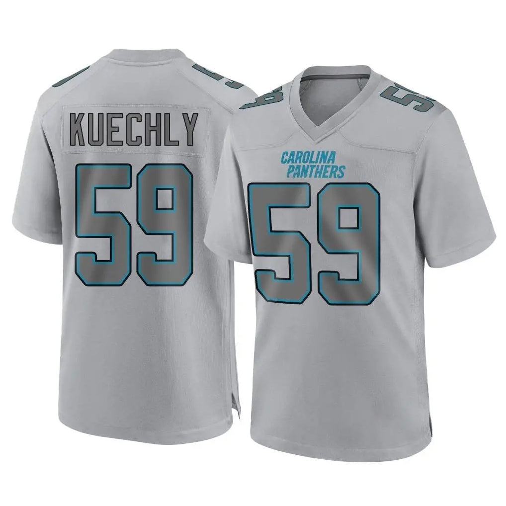 Punc C.Panthers #59 Luke Kuechly Player Gray Atmosphere Fashion Game Stitched Jerseys