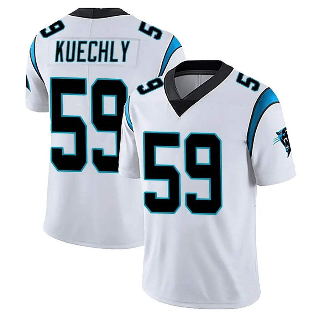Punc C.Panthers #59 Luke Kuechly Player White Vapor Limited Stitched Jerseys