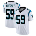 Punc C.Panthers #59 Luke Kuechly Player White Vapor Limited Stitched Jerseys