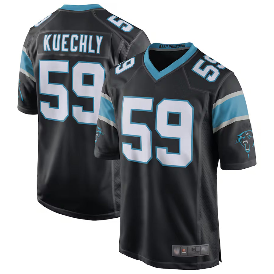 Punc C.Panthers #59 Luke Kuechly Player b`Black Home Game Stitched Jerseys