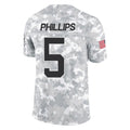 Punc C.Panthers #5 Jaelan Phillips Player Arctic Camo Salute to Service Limited Game Stitched Jerseys