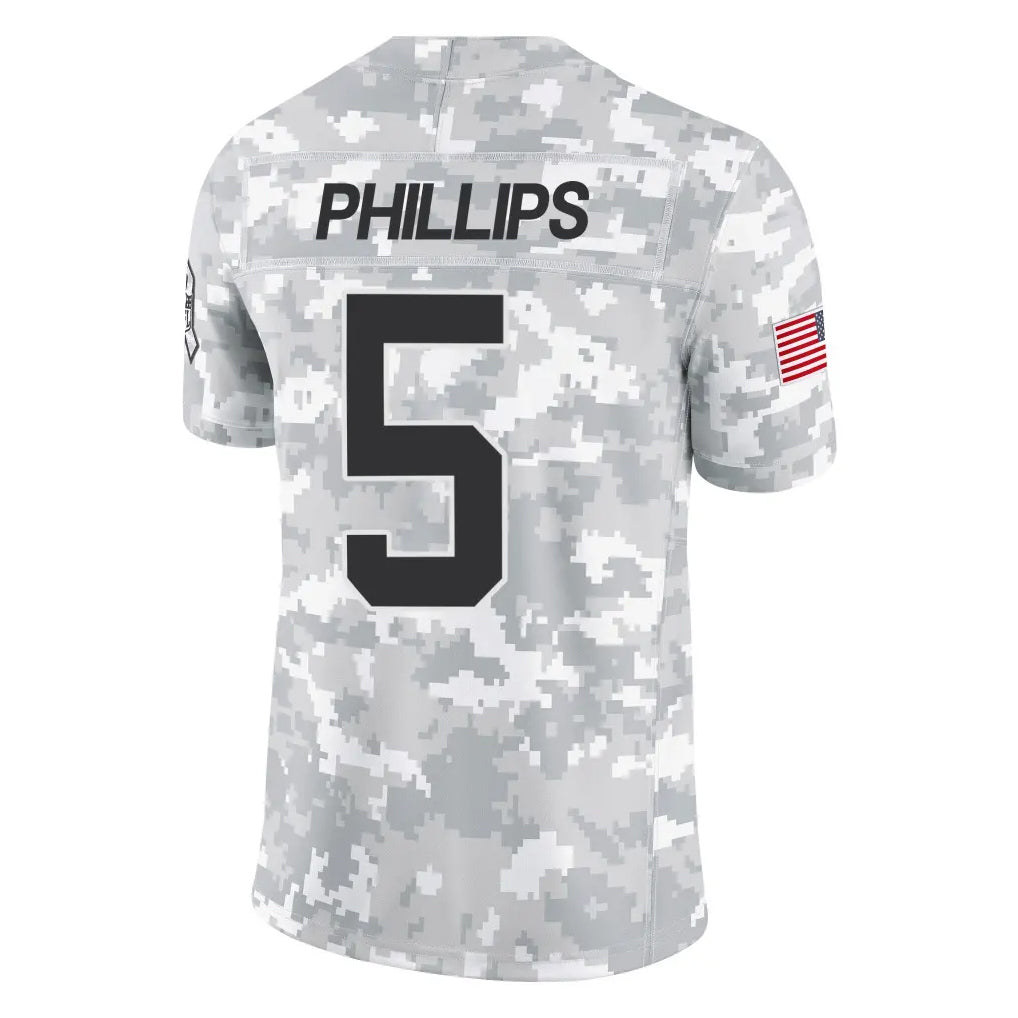 Punc C.Panthers #5 Jaelan Phillips Player Arctic Camo Salute to Service Limited Game Stitched Jerseys