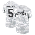Punc C.Panthers #5 Jaelan Phillips Player Arctic Camo Salute to Service T-Shirt Hoodies Stitched Jerseys