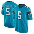 Punc C.Panthers #5 Jaelan Phillips Player Blue Game Stitched Jerseys