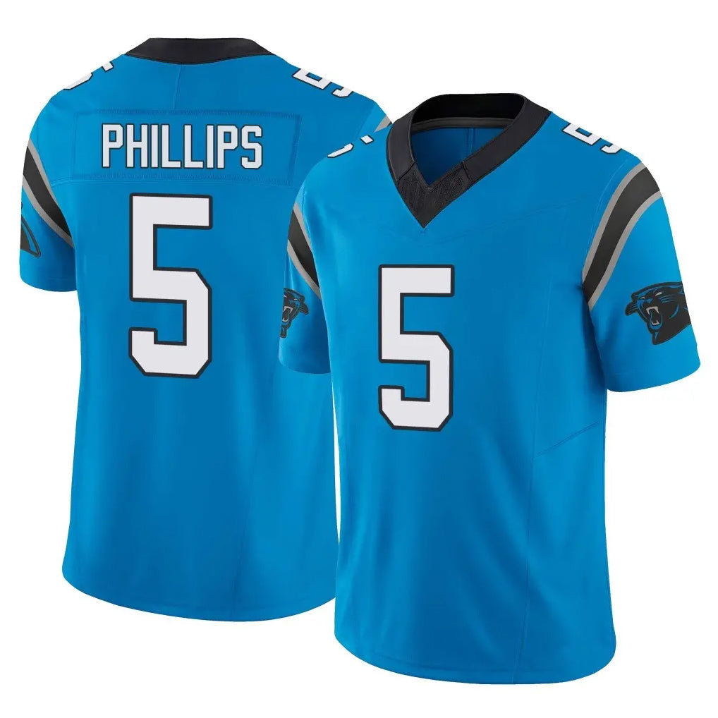 Punc C.Panthers #5 Jaelan Phillips Player Blue Vapor F.U.S.E. Limited Home Game Stitched Jerseys