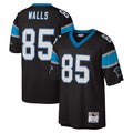 Punc C.Panthers #85 Wesley Walls Player Black Mitchell & Ness Legacy Replica Stitched Jerseys