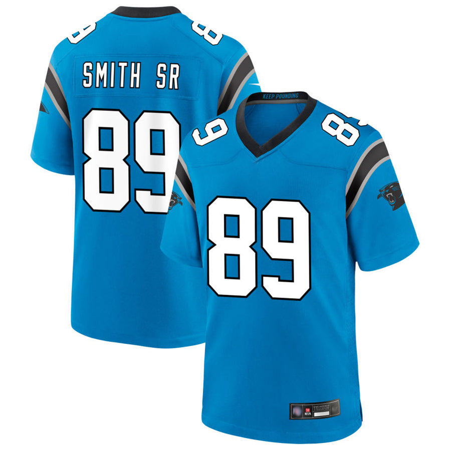 Punc C.Panthers #89 Steve Smith Sr Player Blue Home Game Stitched Jerseys