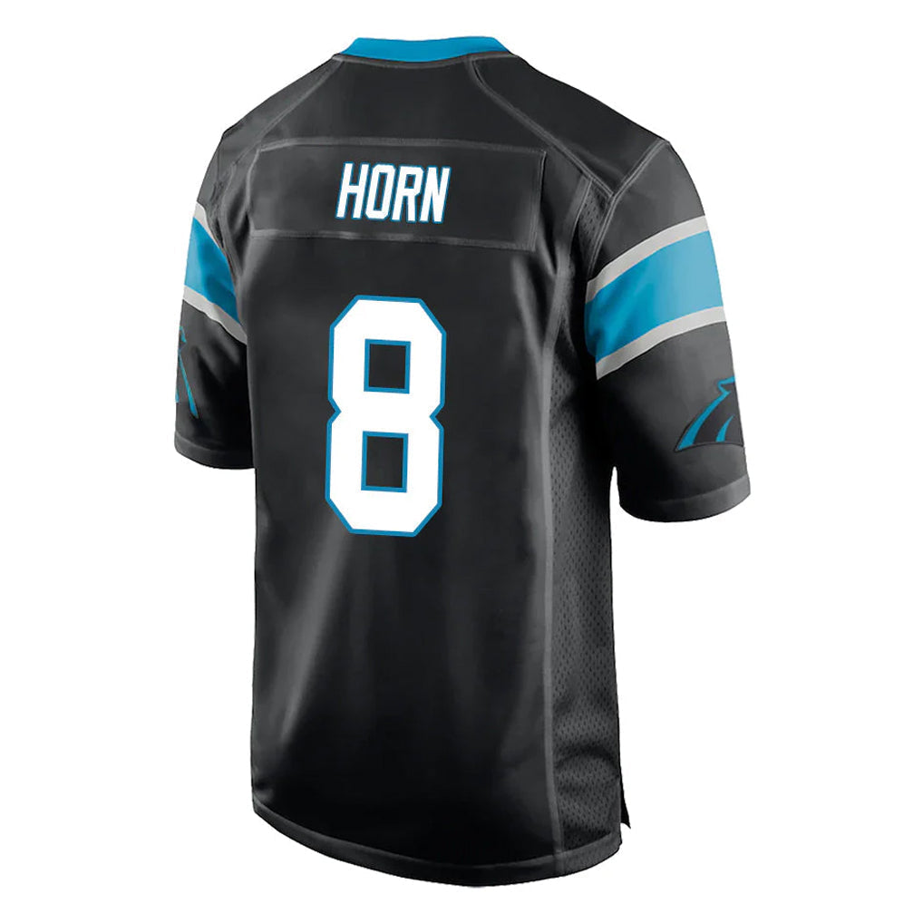 Punc C.Panthers #8 Jaycee Horn Player Black Game Stitched Jerseys