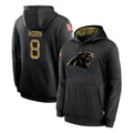 Punc C.Panthers #8 Jaycee Horn Player Black Salute to Service Pullover Hoodies Limited Game Stitched Jerseys