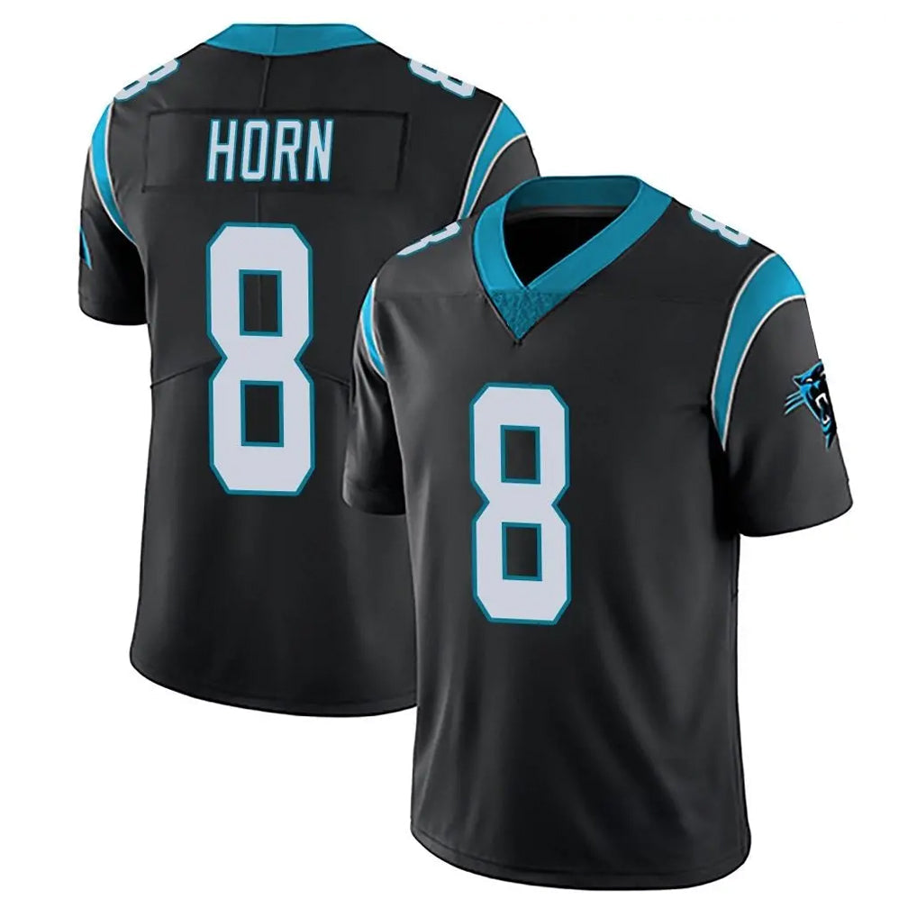 Punc C.Panthers #8 Jaycee Horn Player Black Vapor Untouchable Limited Game Stitched Jerseys