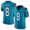 Punc C.Panthers #8 Jaycee Horn Player Blue Vapor Untouchable Limited Game Stitched Jerseys