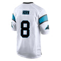 Punc C.Panthers #8 Jaycee Horn Player White Game Stitched Jerseys