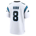 Punc C.Panthers #8 Jaycee Horn Player White Home Game Stitched Jerseys