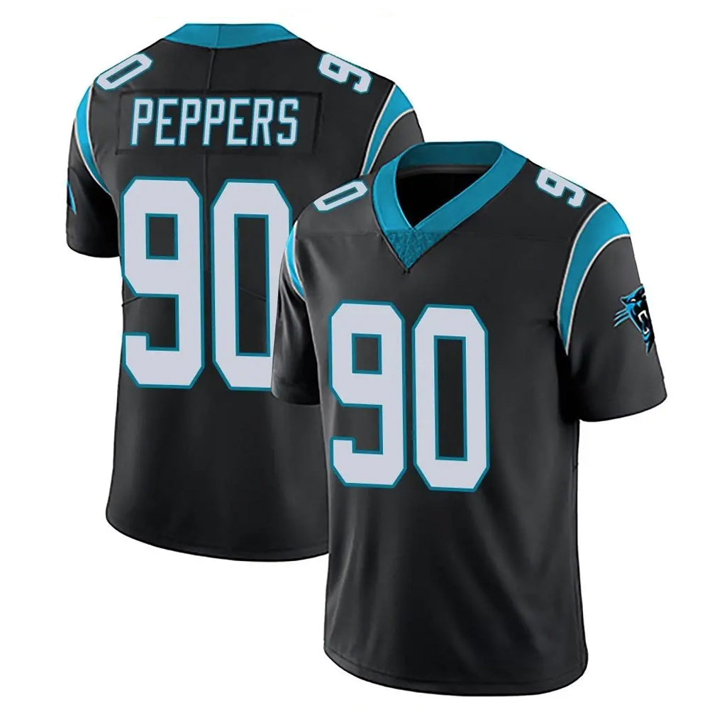 Punc C.Panthers #90 Julius Peppers Player Black Vapor Untouchable Limited Game Stitched Jerseys