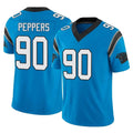 Punc C.Panthers #90 Julius Peppers Player Blue Vapor F.U.S.E. Limited Home Game Stitched Jerseys