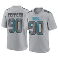 Punc C.Panthers #90 Julius Peppers Player Gray Atmosphere Fashion Game Stitched Jerseys