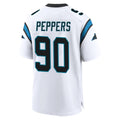 Punc C.Panthers #90 Julius Peppers Player White Home Game Stitched Jerseys