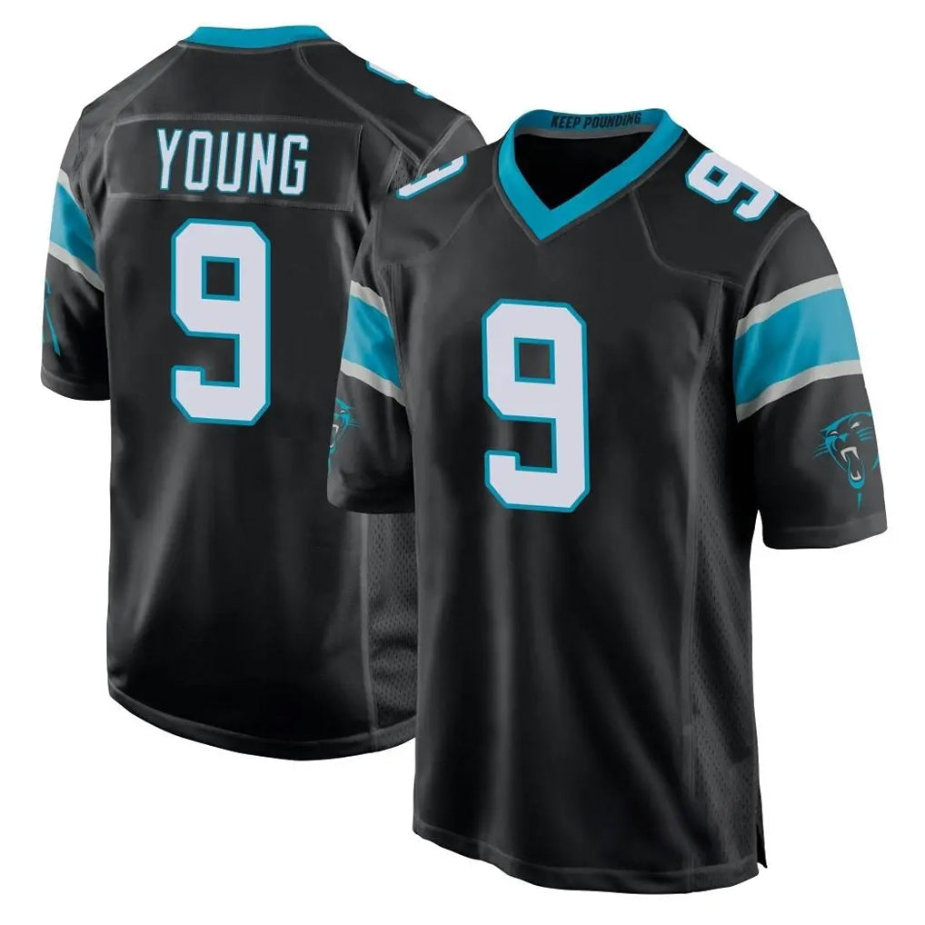 Punc C.Panthers #9 Bryce Young Player Black Game Stitched Jerseys