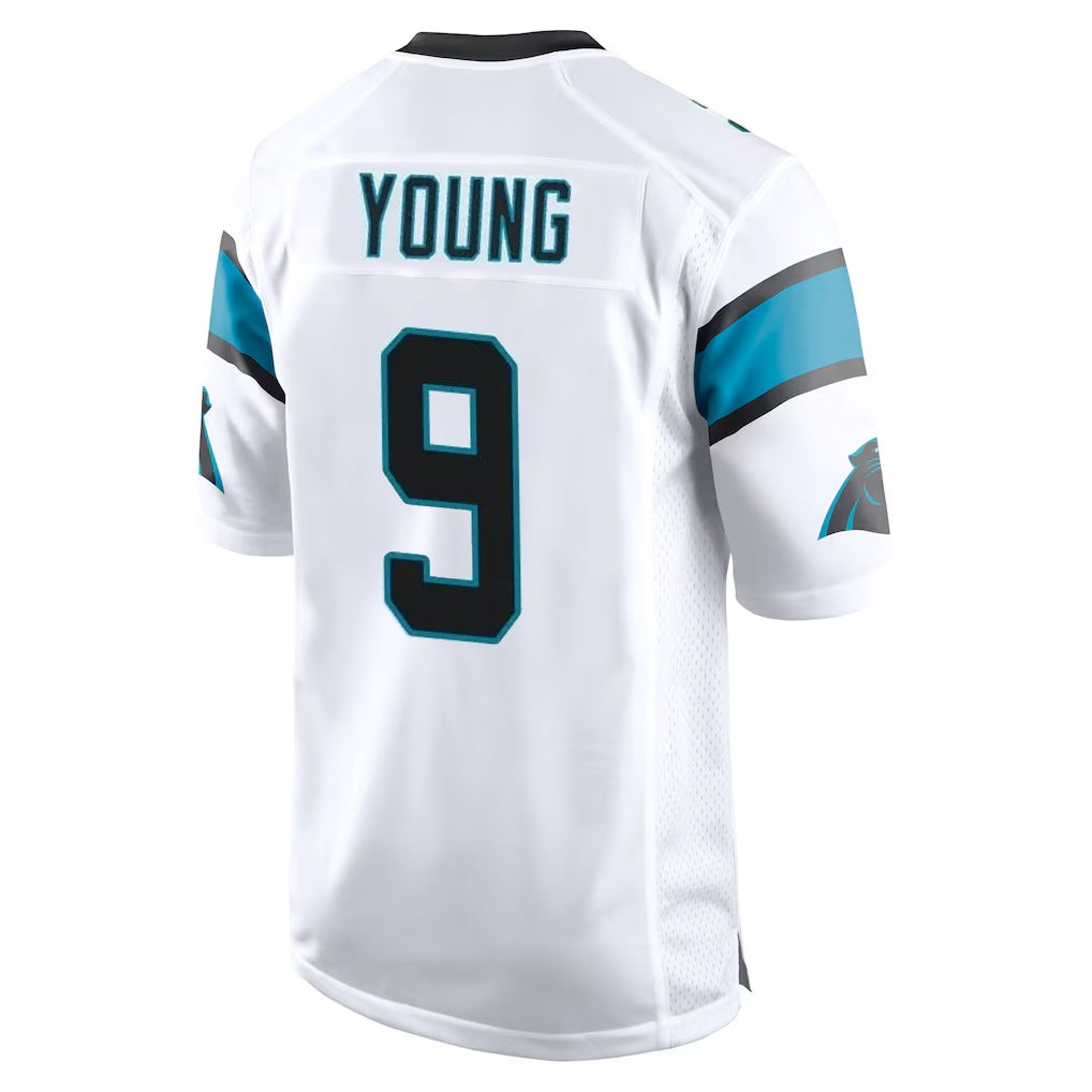 Punc C.Panthers #9 Bryce Young Player White Game Stitched Jerseys