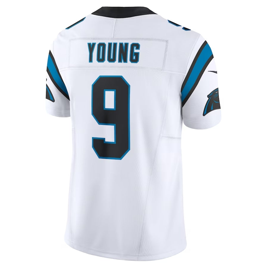 Punc C.Panthers #9 Bryce Young Vapor F.U.S.E. Limited Stitched Jerseys