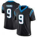 Punc C.Panthers #9 Bryce Young Black Vapor F.U.S.E. Limited Jersey American Stitched Jerseys