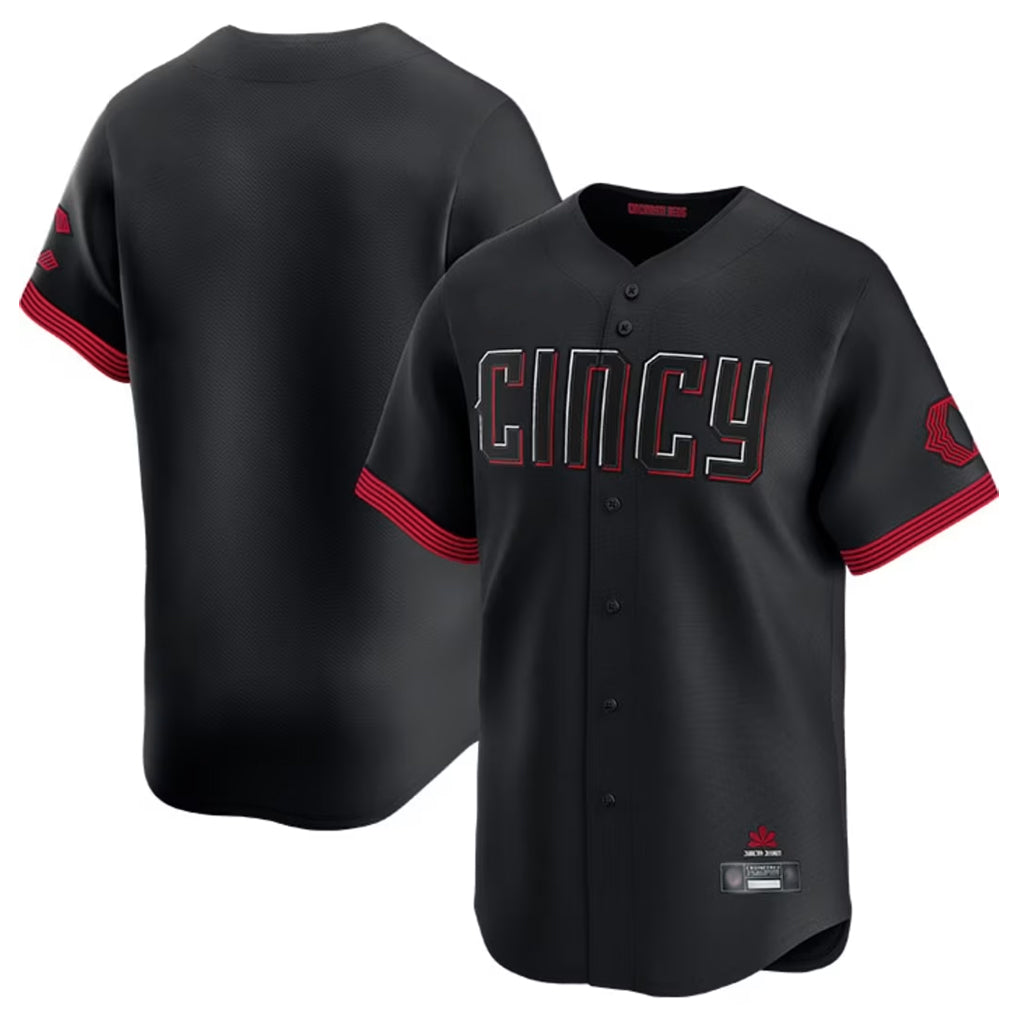 Punc C.Reds Black City Connect Home Limited Blank Player Stitched Jerseys
