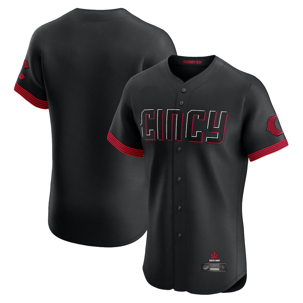 Punc C.Reds Black City Connect Limited Elite Home Blank Player Stitched Jerseys