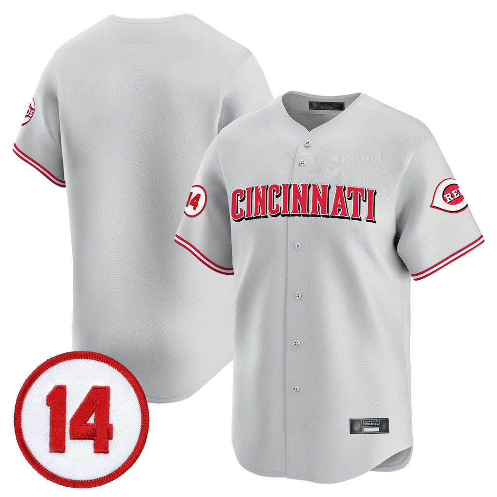 Punc C.Reds Gray Vapor Premier Limited Home Blank Player Stitched Jerseys