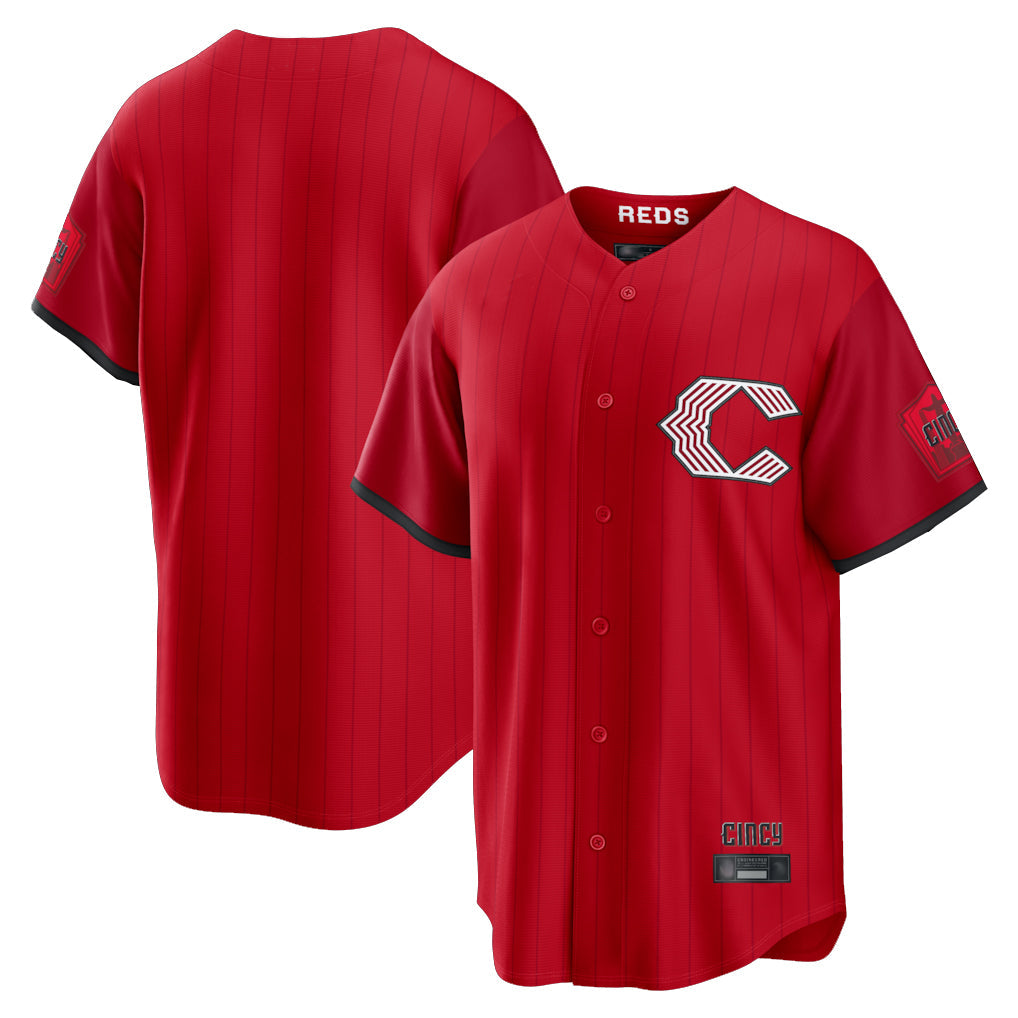 Punc C.Reds Red 2026 City Connect Home Game Blank Player Stitched Jerseys