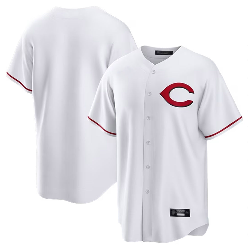 Punc C.Reds White Home Game Blank Player Stitched Jerseys