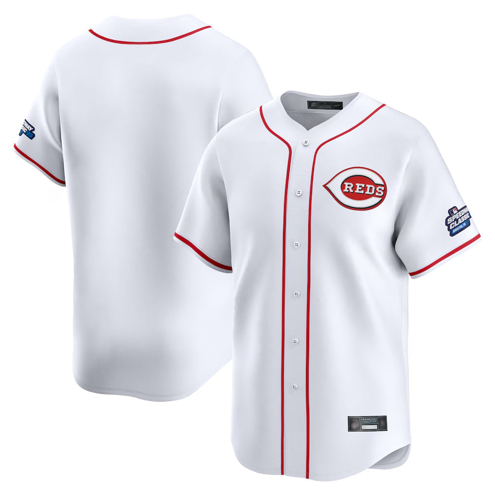 Punc C.Reds White Home Limited Blank Player Stitched Jerseys